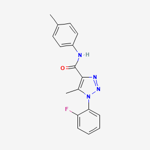 1-(2-fluorophenyl)-5-methyl-N-(4-methylphenyl)-1H-1,2,3-triazole-4-carboxamide