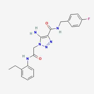 5-amino-1-{2-[(2-ethylphenyl)amino]-2-oxoethyl}-N-(4-fluorobenzyl)-1H-1,2,3-triazole-4-carboxamide