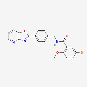 5-bromo-2-methoxy-N-(4-[1,3]oxazolo[4,5-b]pyridin-2-ylbenzyl)benzamide