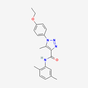 molecular formula C20H22N4O2 B11284574 N-(2,5-dimethylphenyl)-1-(4-ethoxyphenyl)-5-methyl-1H-1,2,3-triazole-4-carboxamide 