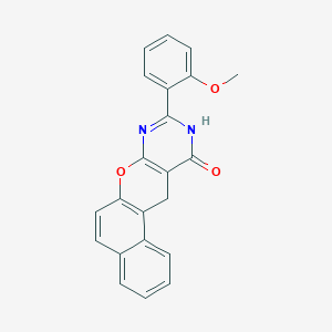 2-(2-methoxyphenyl)-4,5-dihydro-3H-12-oxa-1,3-diazatetraphen-4-one