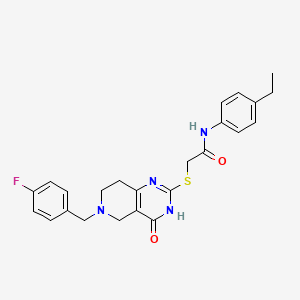 N-(4-ethylphenyl)-2-{[6-(4-fluorobenzyl)-4-oxo-3,4,5,6,7,8-hexahydropyrido[4,3-d]pyrimidin-2-yl]sulfanyl}acetamide