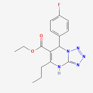 Ethyl 7-(4-fluorophenyl)-5-propyl-4,7-dihydrotetrazolo[1,5-a]pyrimidine-6-carboxylate