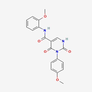 N-(2-methoxyphenyl)-3-(4-methoxyphenyl)-2,4-dioxo-1,2,3,4-tetrahydropyrimidine-5-carboxamide