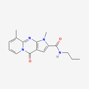 1,9-dimethyl-4-oxo-N-propyl-1,4-dihydropyrido[1,2-a]pyrrolo[2,3-d]pyrimidine-2-carboxamide