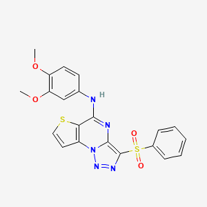 N-(3,4-dimethoxyphenyl)-3-(phenylsulfonyl)thieno[2,3-e][1,2,3]triazolo[1,5-a]pyrimidin-5-amine