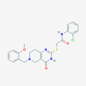 N-(2-chlorophenyl)-2-{[6-(2-methoxybenzyl)-4-oxo-3,4,5,6,7,8-hexahydropyrido[4,3-d]pyrimidin-2-yl]sulfanyl}acetamide