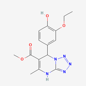 Methyl 7-(3-ethoxy-4-hydroxyphenyl)-5-methyl-4,7-dihydrotetrazolo[1,5-a]pyrimidine-6-carboxylate