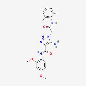 5-amino-N-(2,4-dimethoxyphenyl)-1-{2-[(2,6-dimethylphenyl)amino]-2-oxoethyl}-1H-1,2,3-triazole-4-carboxamide