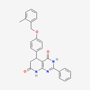 4-hydroxy-5-{4-[(2-methylbenzyl)oxy]phenyl}-2-phenyl-5,8-dihydropyrido[2,3-d]pyrimidin-7(6H)-one