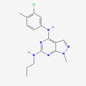 N~4~-(3-chloro-4-methylphenyl)-1-methyl-N~6~-propyl-1H-pyrazolo[3,4-d]pyrimidine-4,6-diamine