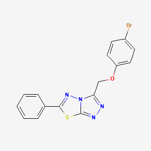 3-[(4-Bromophenoxy)methyl]-6-phenyl[1,2,4]triazolo[3,4-b][1,3,4]thiadiazole