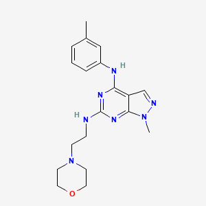 1-methyl-N~4~-(3-methylphenyl)-N~6~-[2-(morpholin-4-yl)ethyl]-1H-pyrazolo[3,4-d]pyrimidine-4,6-diamine