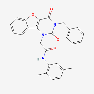 2-(3-benzyl-2,4-dioxo-3,4-dihydrobenzofuro[3,2-d]pyrimidin-1(2H)-yl)-N-(2,5-dimethylphenyl)acetamide