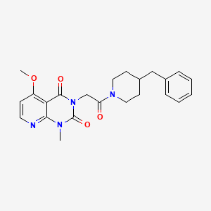 3-(2-(4-benzylpiperidin-1-yl)-2-oxoethyl)-5-methoxy-1-methylpyrido[2,3-d]pyrimidine-2,4(1H,3H)-dione