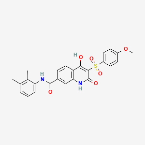 N-(2,3-dimethylphenyl)-4-hydroxy-3-((4-methoxyphenyl)sulfonyl)-2-oxo-1,2-dihydroquinoline-7-carboxamide