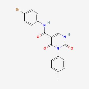 N-(4-bromophenyl)-3-(4-methylphenyl)-2,4-dioxo-1,2,3,4-tetrahydropyrimidine-5-carboxamide