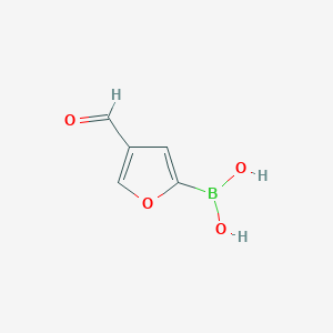 molecular formula C5H5BO4 B112852 4-Formylfuran-2-boronic acid CAS No. 62306-78-9