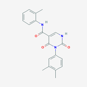 3-(3,4-dimethylphenyl)-2,4-dioxo-N-(o-tolyl)-1,2,3,4-tetrahydropyrimidine-5-carboxamide