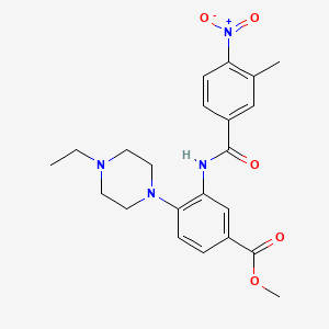 Methyl 4-(4-ethylpiperazin-1-yl)-3-{[(3-methyl-4-nitrophenyl)carbonyl]amino}benzoate