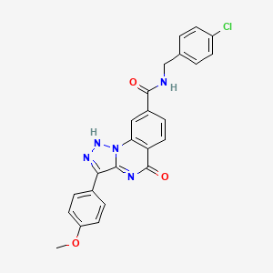 N-(4-chlorobenzyl)-3-(4-methoxyphenyl)-5-oxo-4,5-dihydro-[1,2,3]triazolo[1,5-a]quinazoline-8-carboxamide