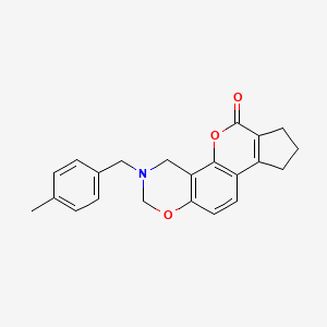 3-(4-methylbenzyl)-3,4,8,9-tetrahydro-2H-cyclopenta[3,4]chromeno[8,7-e][1,3]oxazin-6(7H)-one