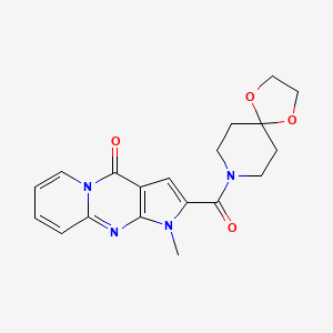 2-(1,4-dioxa-8-azaspiro[4.5]dec-8-ylcarbonyl)-1-methylpyrido[1,2-a]pyrrolo[2,3-d]pyrimidin-4(1H)-one