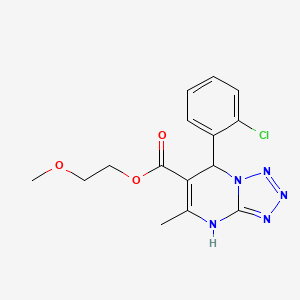 2-Methoxyethyl 7-(2-chlorophenyl)-5-methyl-4,7-dihydrotetrazolo[1,5-a]pyrimidine-6-carboxylate