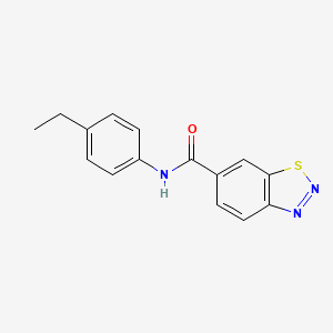 N-(4-ethylphenyl)-1,2,3-benzothiadiazole-6-carboxamide