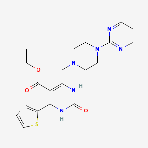 Ethyl 2-oxo-6-{[4-(pyrimidin-2-yl)piperazin-1-yl]methyl}-4-(thiophen-2-yl)-1,2,3,4-tetrahydropyrimidine-5-carboxylate