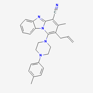 3-Methyl-1-[4-(4-methylphenyl)piperazin-1-yl]-2-(prop-2-en-1-yl)pyrido[1,2-a]benzimidazole-4-carbonitrile