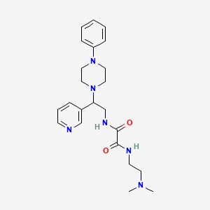 N1-(2-(dimethylamino)ethyl)-N2-(2-(4-phenylpiperazin-1-yl)-2-(pyridin-3-yl)ethyl)oxalamide