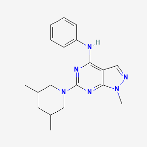 6-(3,5-dimethylpiperidin-1-yl)-1-methyl-N-phenyl-1H-pyrazolo[3,4-d]pyrimidin-4-amine