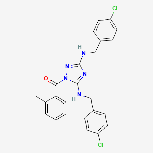 {3,5-bis[(4-chlorobenzyl)amino]-1H-1,2,4-triazol-1-yl}(2-methylphenyl)methanone