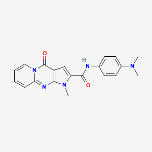 N-[4-(dimethylamino)phenyl]-1-methyl-4-oxo-1,4-dihydropyrido[1,2-a]pyrrolo[2,3-d]pyrimidine-2-carboxamide