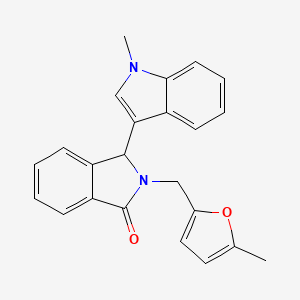 2-[(5-methylfuran-2-yl)methyl]-3-(1-methyl-1H-indol-3-yl)-2,3-dihydro-1H-isoindol-1-one