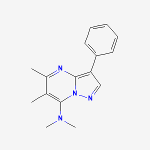 N,N,5,6-tetramethyl-3-phenylpyrazolo[1,5-a]pyrimidin-7-amine