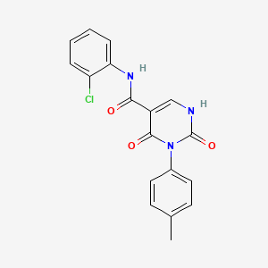 N-(2-chlorophenyl)-3-(4-methylphenyl)-2,4-dioxo-1,2,3,4-tetrahydropyrimidine-5-carboxamide