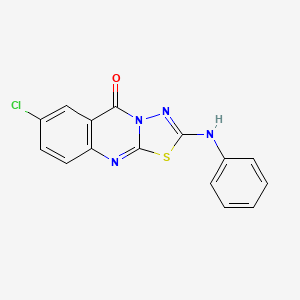 7-chloro-2-(phenylamino)-5H-[1,3,4]thiadiazolo[2,3-b]quinazolin-5-one