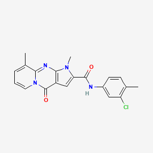 N-(3-chloro-4-methylphenyl)-1,9-dimethyl-4-oxo-1,4-dihydropyrido[1,2-a]pyrrolo[2,3-d]pyrimidine-2-carboxamide