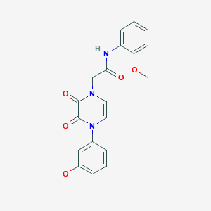 N-(2-methoxyphenyl)-2-(4-(3-methoxyphenyl)-2,3-dioxo-3,4-dihydropyrazin-1(2H)-yl)acetamide