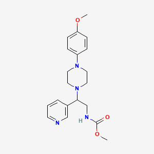 Methyl (2-(4-(4-methoxyphenyl)piperazin-1-yl)-2-(pyridin-3-yl)ethyl)carbamate