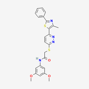 N-(3,5-dimethoxyphenyl)-2-((6-(4-methyl-2-phenylthiazol-5-yl)pyridazin-3-yl)thio)acetamide