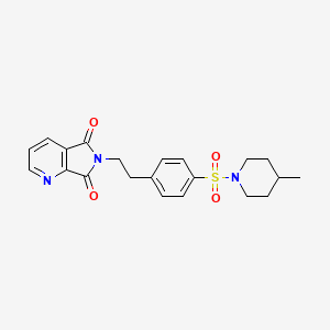 6-(2-{4-[(4-Methylpiperidin-1-YL)sulfonyl]phenyl}ethyl)-5H,6H,7H-pyrrolo[3,4-B]pyridine-5,7-dione