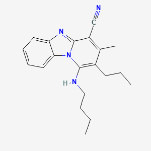 1-(Butylamino)-3-methyl-2-propylpyrido[1,2-a]benzimidazole-4-carbonitrile