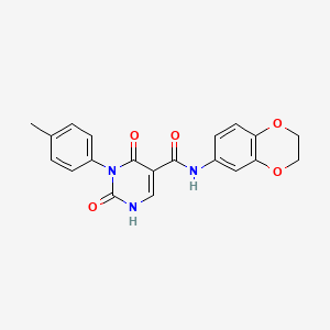 N-(2,3-Dihydro-1,4-benzodioxin-6-YL)-3-(4-methylphenyl)-2,4-dioxo-1,2,3,4-tetrahydropyrimidine-5-carboxamide