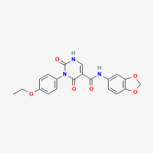 N-(2H-1,3-Benzodioxol-5-YL)-3-(4-ethoxyphenyl)-2,4-dioxo-1,2,3,4-tetrahydropyrimidine-5-carboxamide