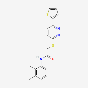 N-(2,3-dimethylphenyl)-2-((6-(thiophen-2-yl)pyridazin-3-yl)thio)acetamide