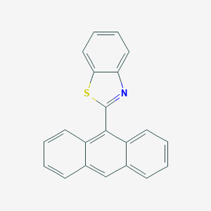 molecular formula C21H13NS B011286 2-(蒽-9-基)-1,3-苯并噻唑 CAS No. 102183-23-3
