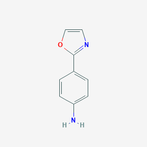 molecular formula C9H8N2O B112860 4-(Oxazol-2-yl)aniline CAS No. 62882-11-5